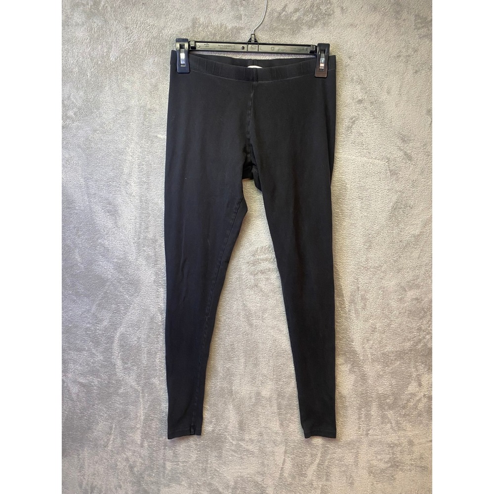 Victoria's Secret Leggings‎ Women S Cotton Blend Black Stretch EUC